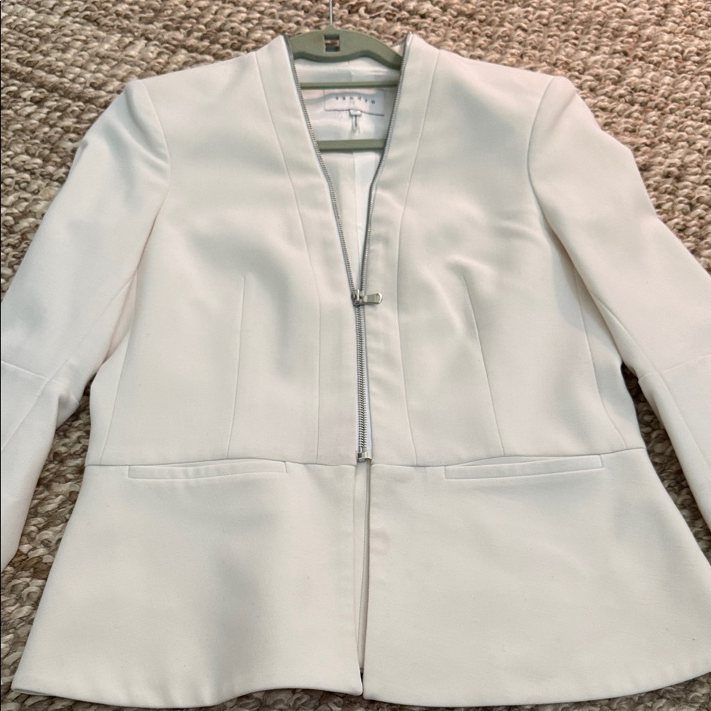 SANDRO Paris. Zip-Front Blazer Jacket